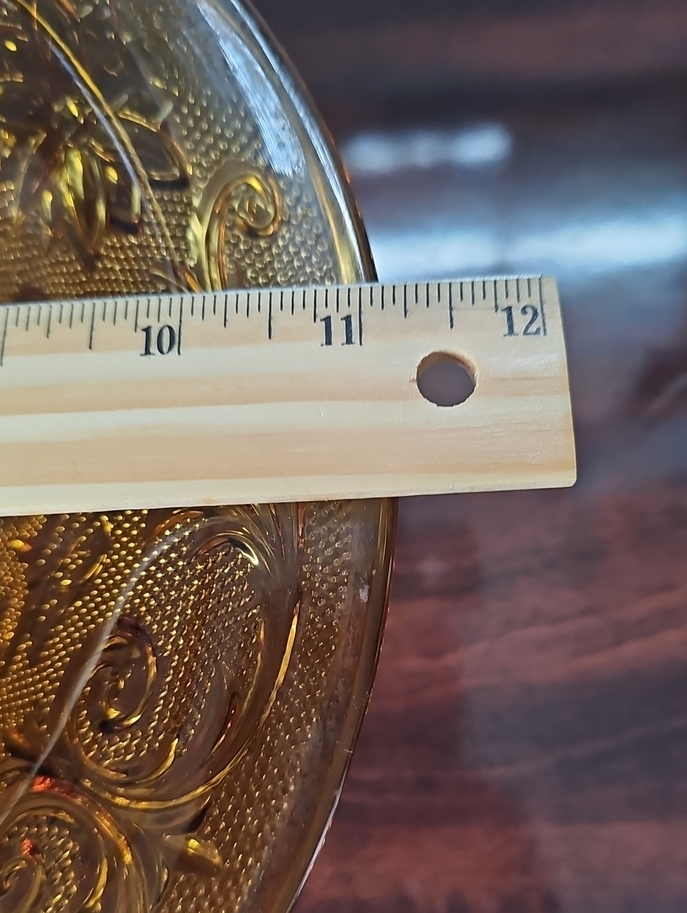 Vintage Indiana Tiara Sandwich Amber Glass Basket with Handle - Picture 8 of 8